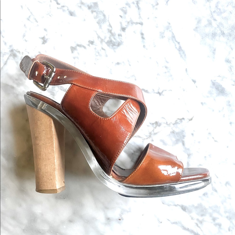 Authentic Marni sandals with lucite soles Sz40 EUC